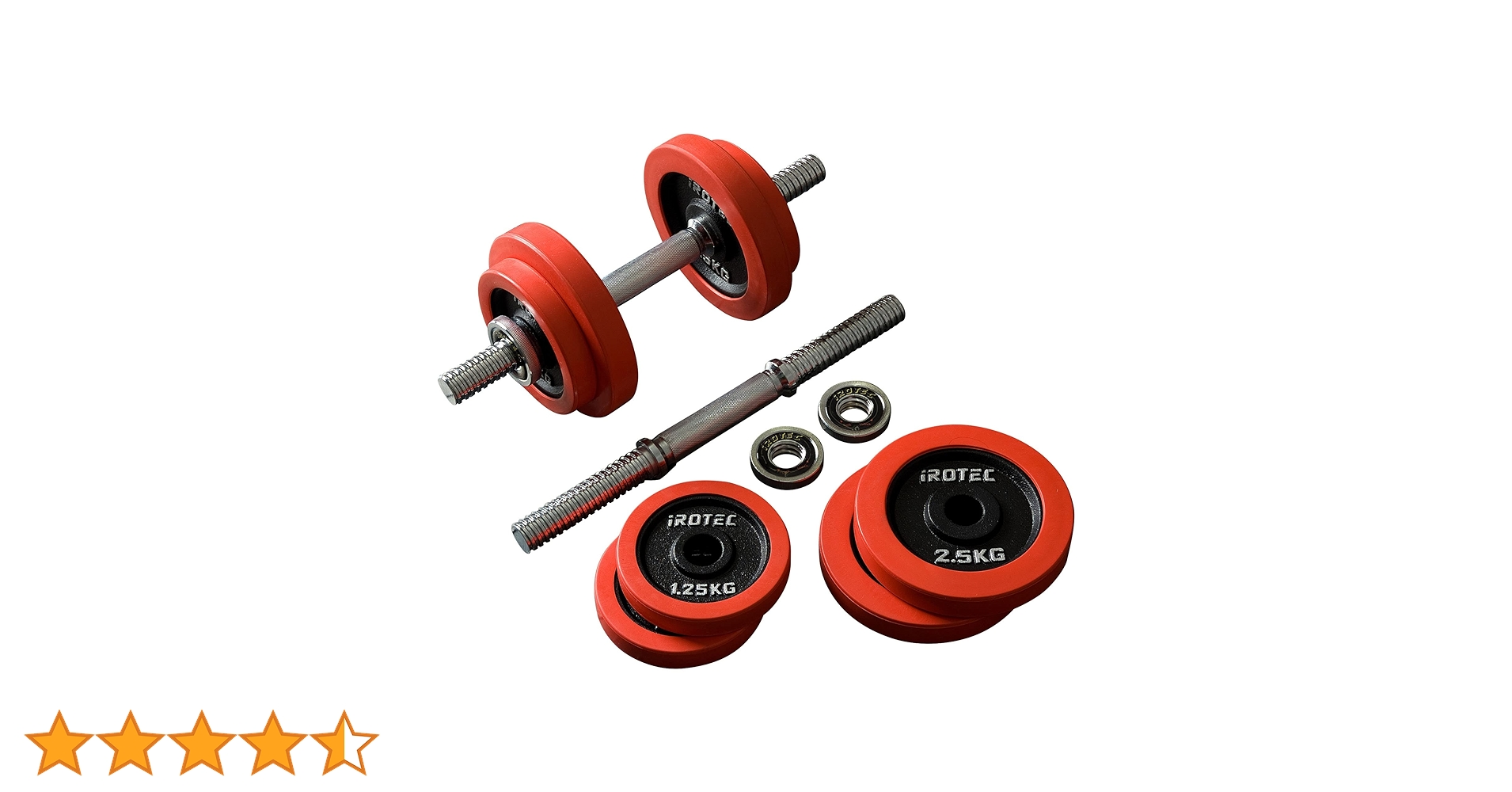 iROTEC ラバーダンベル40KGセット（片手20KG×2個） Amazon | IROTEC（アイロテック） ラバー ダンベル 40KGセット（片手